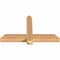 Ekena Millwork Eugene Smooth Timber Gable Bracket, Western Red Cedar, 36"W x 21"H x 3 1/2"D x 3 1/2"F, 14/12 Pitch GBW036X21X0404EUG00SWR - alternate 2